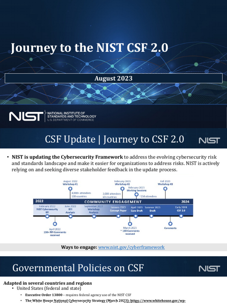 NIST CSF 2 0 Draft PDF Computer Security Security