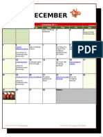 December 2011 Calendar