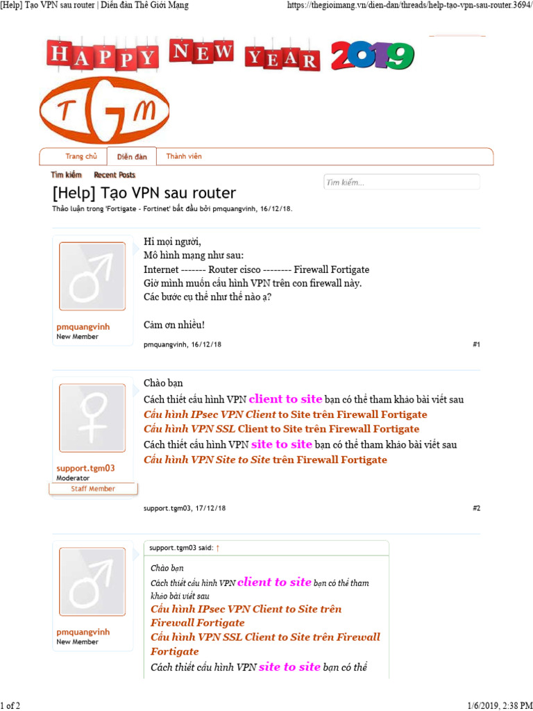 (Help) Tạo VPN sau router - Diễn đàn Thế Giới Mạng | PDF