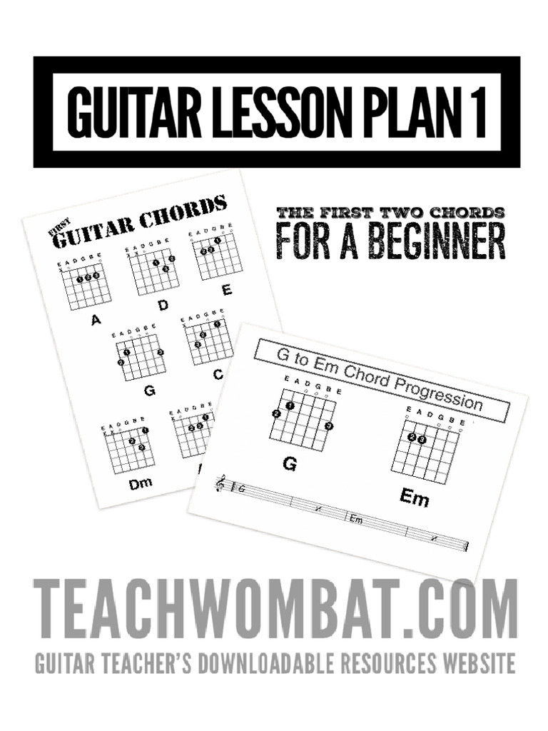 guitarlessonplan1 PDF Guitars Celtic Musical Instruments
