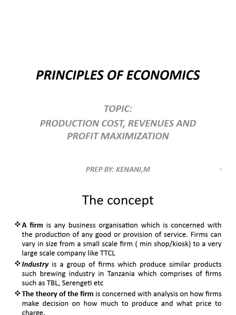 Define Theory Of Firm