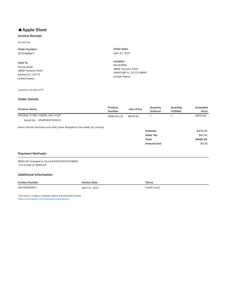 Apple usa online store invoice 12 red sarkar pdf taxes business