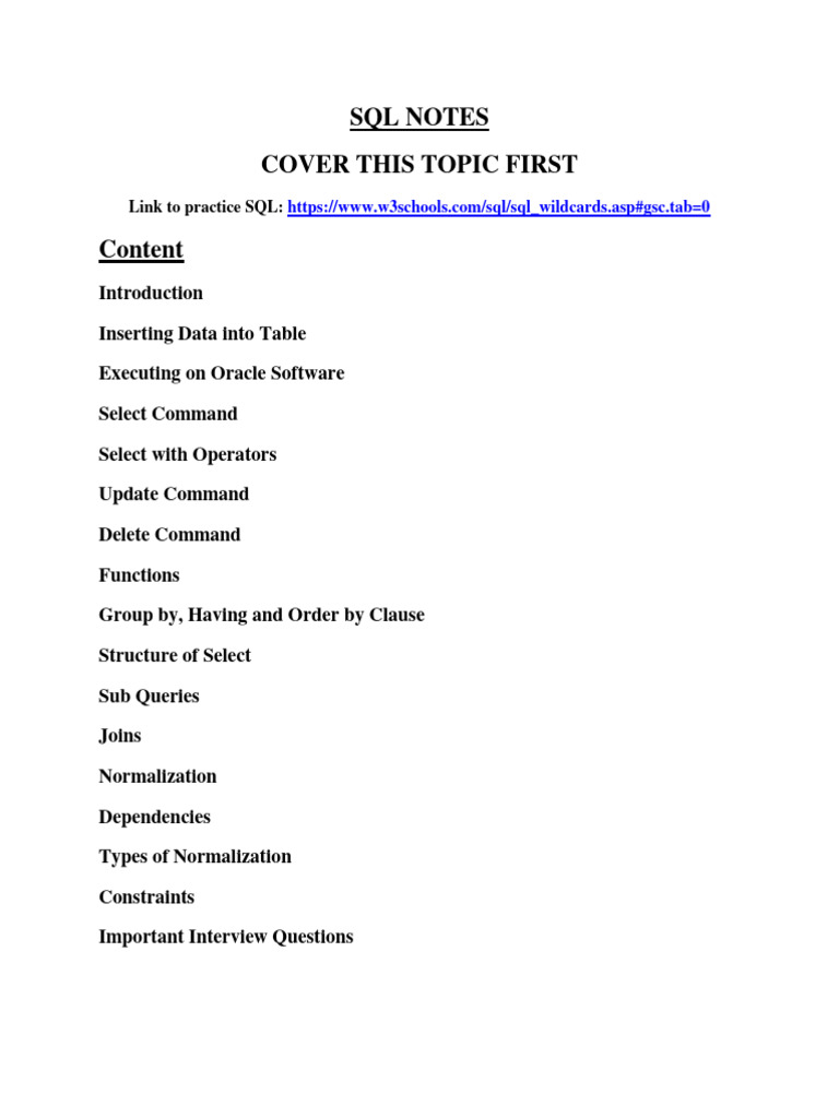 Sql technical interview questions download free pdf databases
