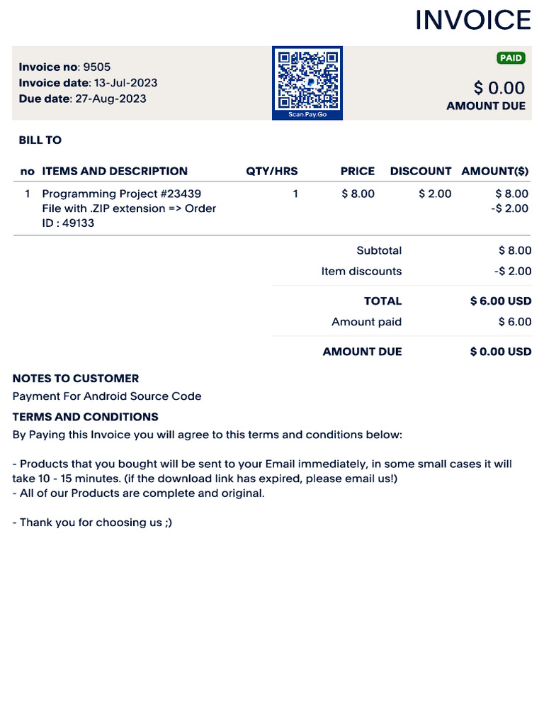 Invoice - 9505 | PDF