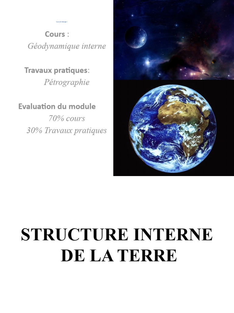 Structure interne de la Terre et tectonique | PDF | Tectonique des ...