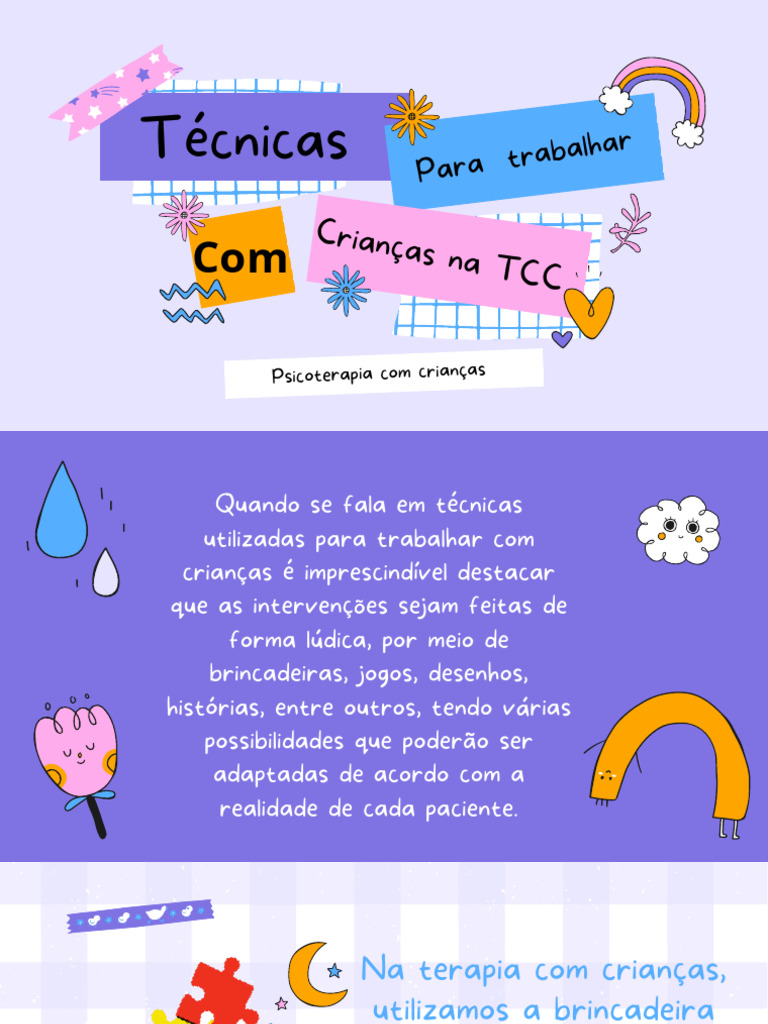 Técnicas de TCC Com Crianças | PDF | Emoções | Terapia cognitiva ...