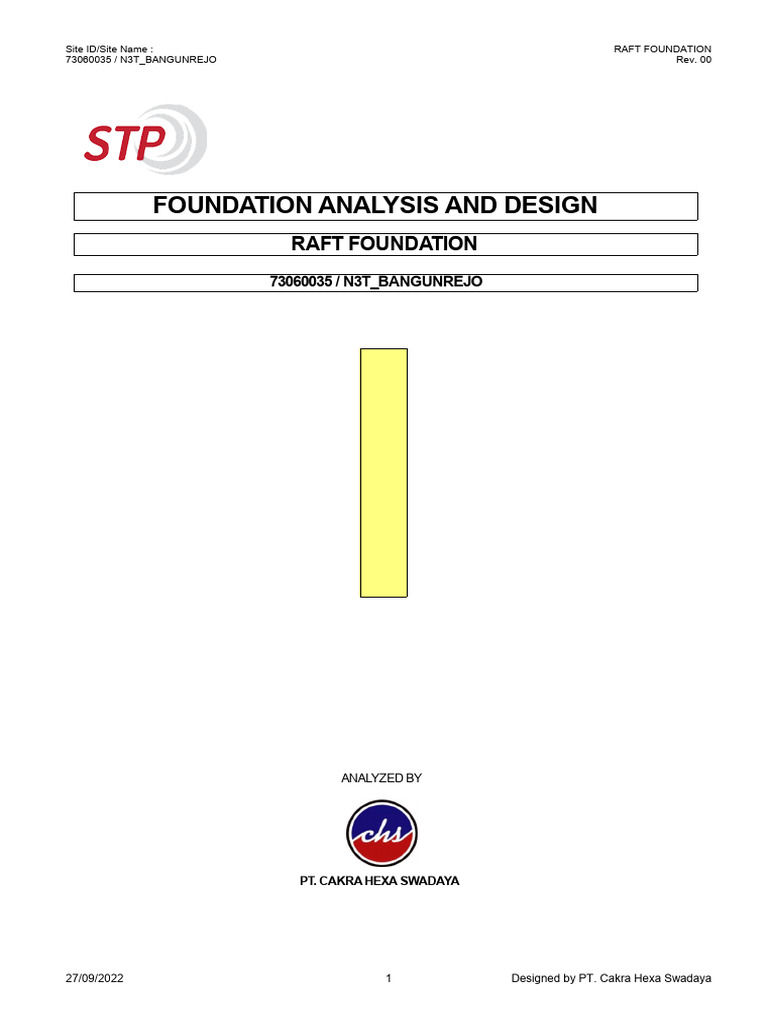 Raft Foundation Analysis Report | PDF | Geotechnical Engineering