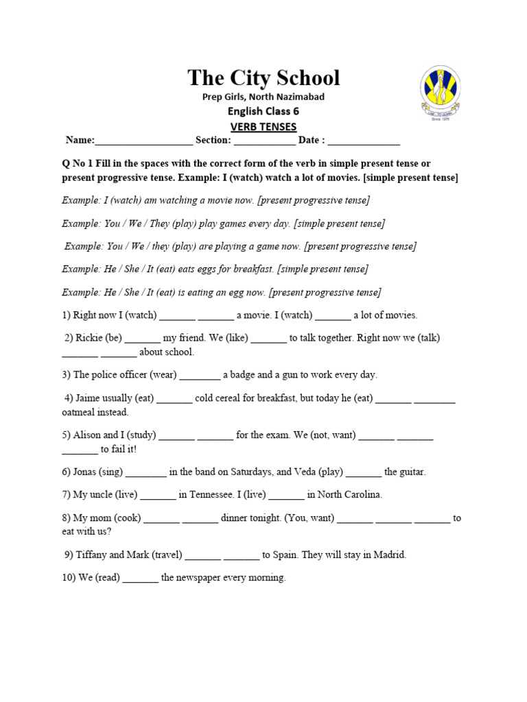 Blog Worksheet English 6 | PDF | Grammar | Linguistics