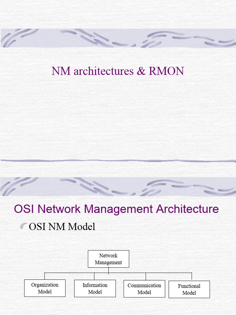 NM Architectures & RMON | PDF | Internet Protocol Suite | Osi Model