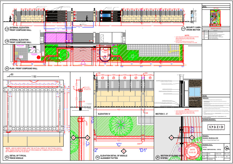 Beige Travertine Building Elevation Details | PDF