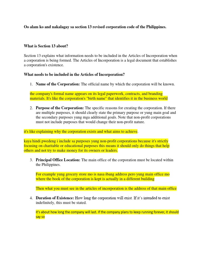 Section 13 and 15 | PDF | Stocks | Board Of Directors