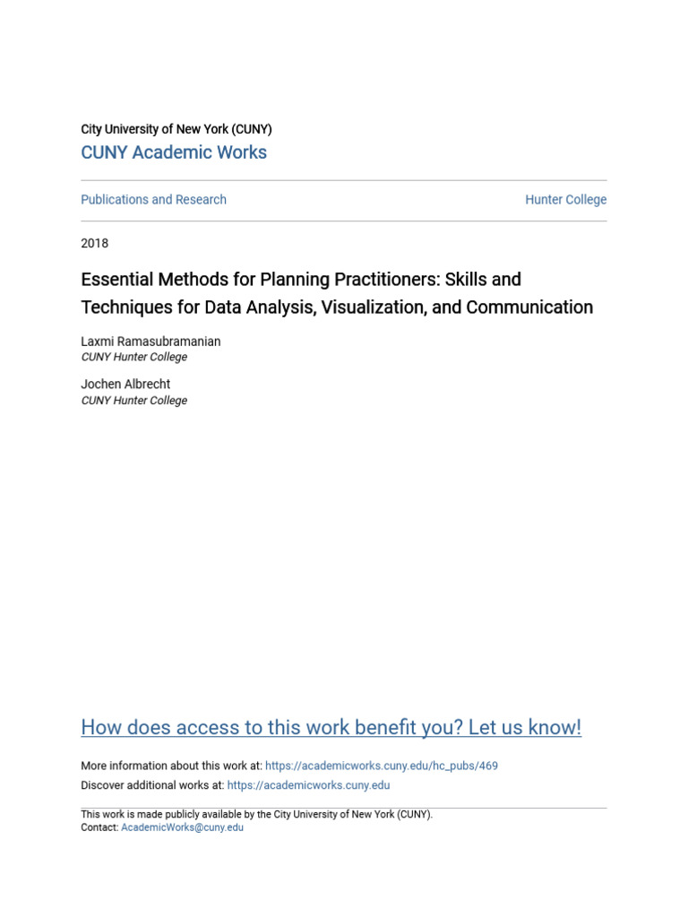 Essential Methods for Planning Practitioners | PDF | Geographic ...