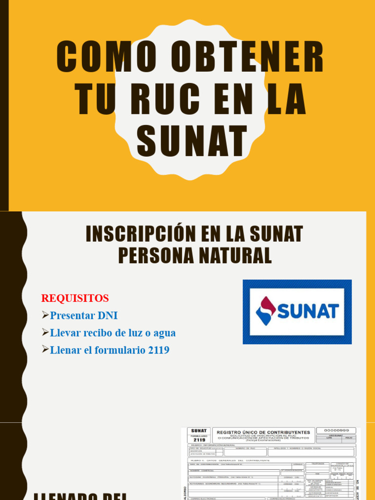 Obtencion Del Ruc | PDF