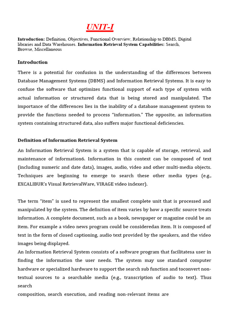 Cmrit Isr Notes - Docx New | PDF | Search Engine Indexing | Databases