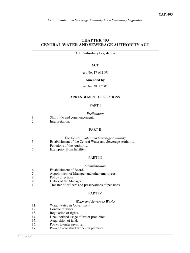 CWSA Act Overview for Kerala | PDF | Sewerage | Financial Statement