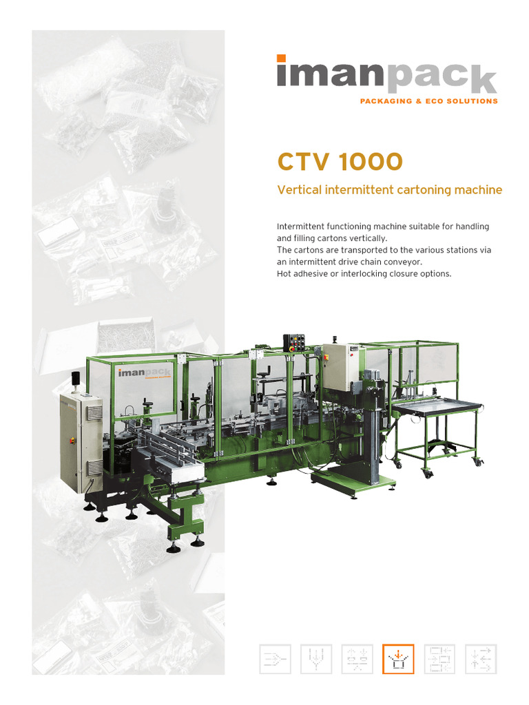 Vertical Cartoning Machine CTV 1000 | PDF | Technology & Engineering