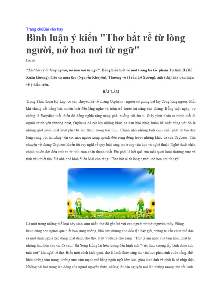 Trang CH Bài Văn Hay | PDF