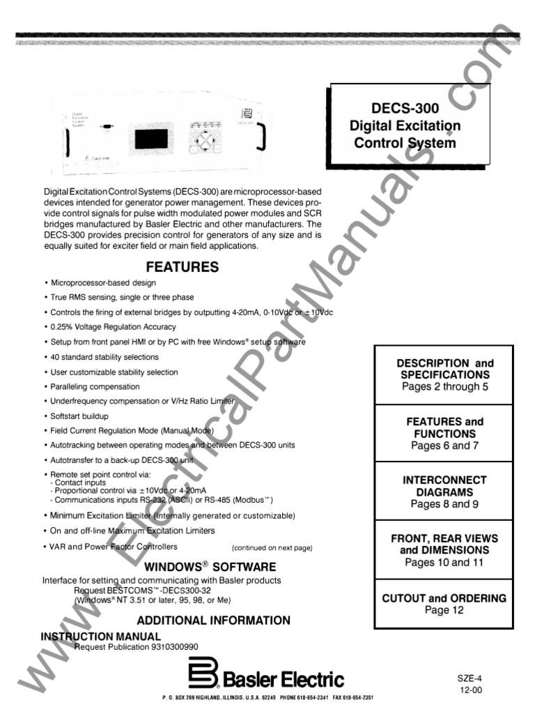 Basler decs 300 manual pdf microsoft windows telecommunications