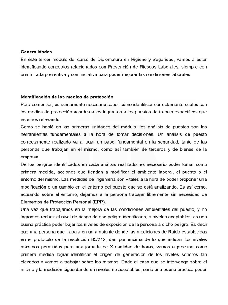 Prevención de Riesgos Laborales y EPP | PDF | Residuos | Riesgo