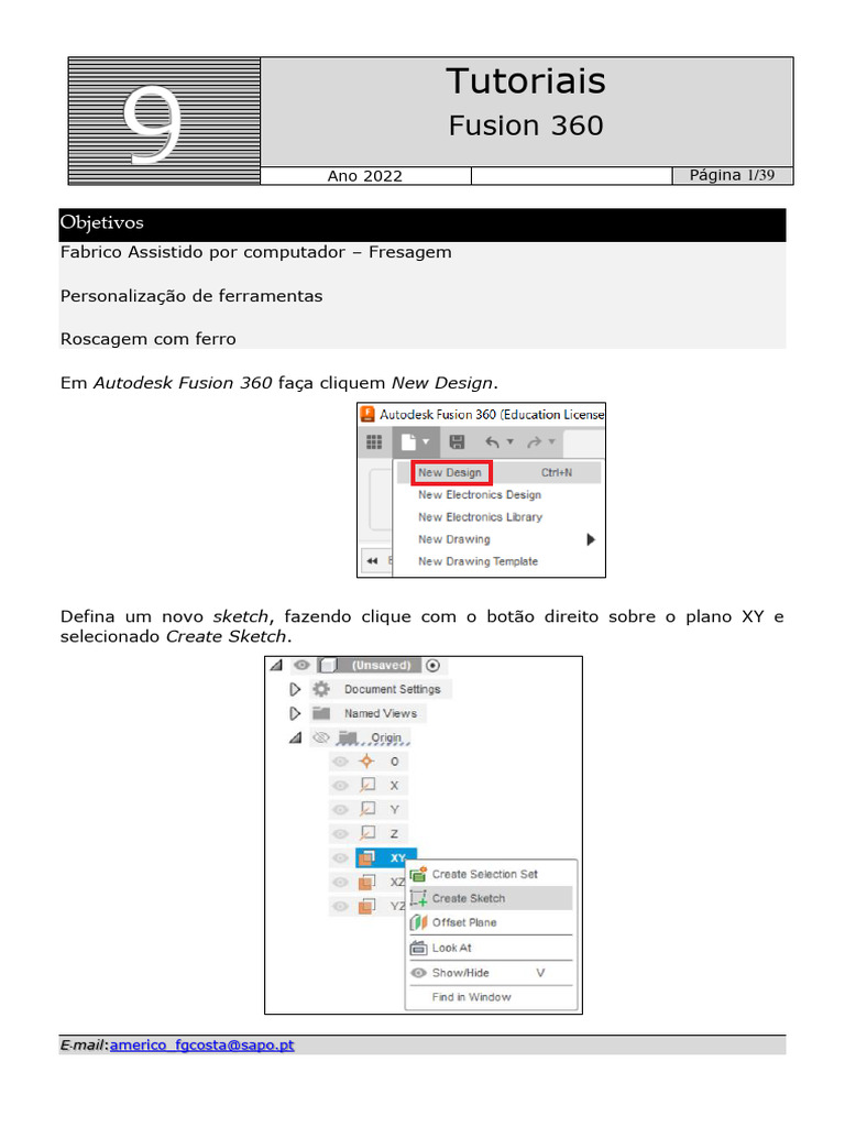 Tutorial de Roscagem no Fusion 360 | PDF | Diâmetro