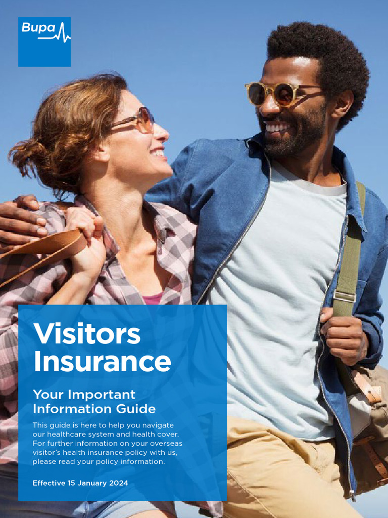 Bupa Visitor Insurance Guide 2024 | PDF | Hospital | Patient
