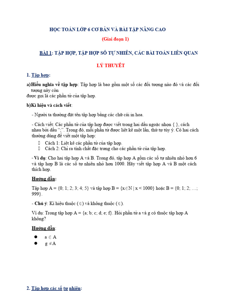 Bai tap toan lop 6 nang cao tap hop so tu nhien pdf