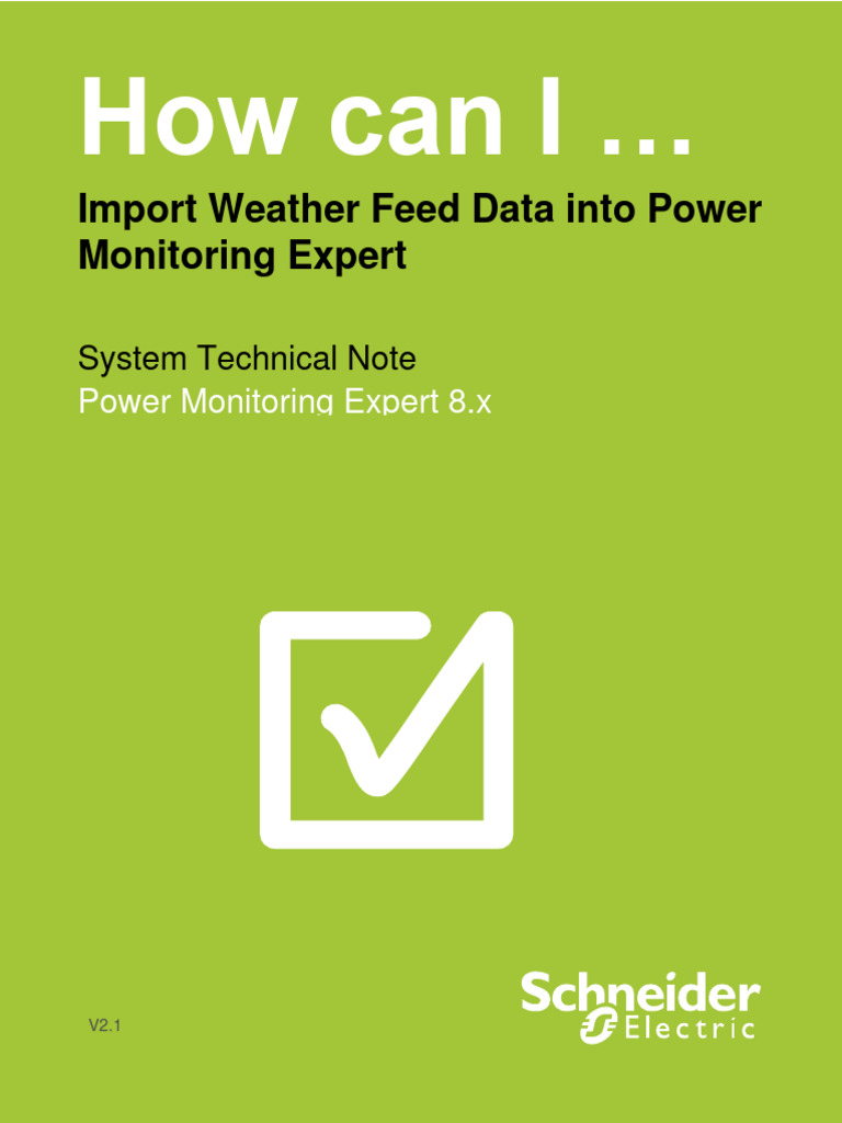How Can I Import Weather Feed Data Into PME PDF | PDF | World Wide Web ...