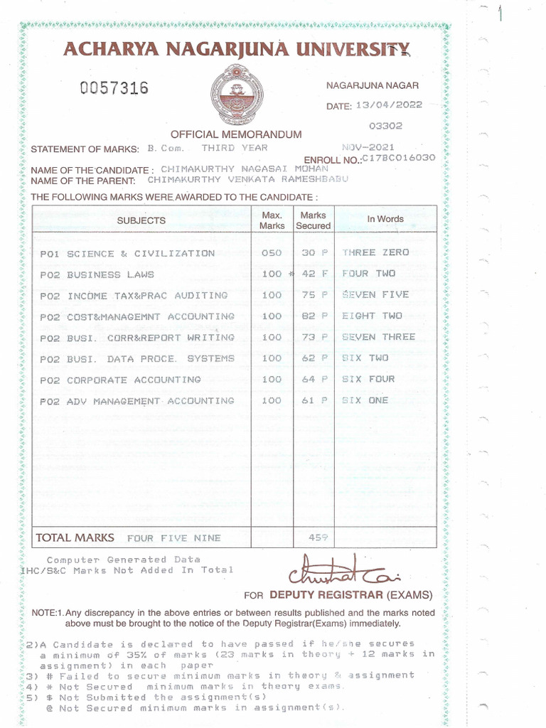 Degree Final Year | PDF