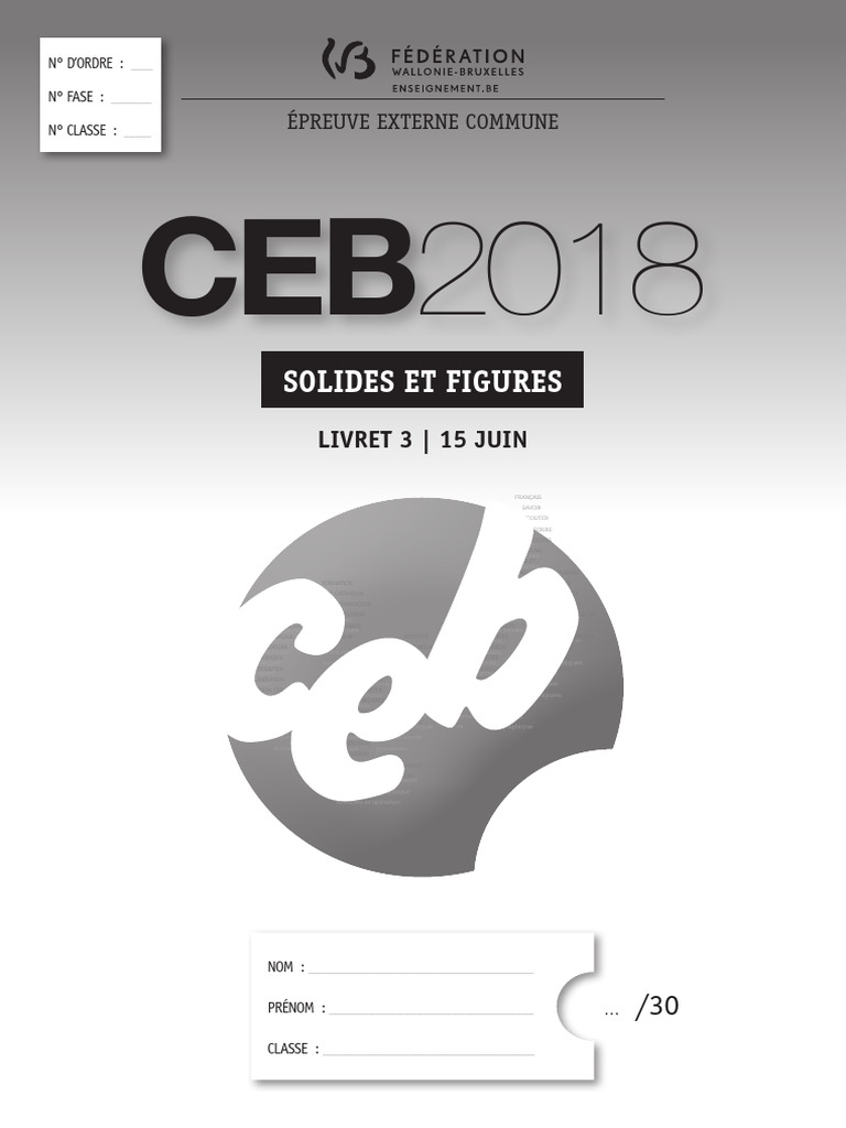 Correction CEB 2018 : Solides et Figures | PDF | Triangle | Polytope