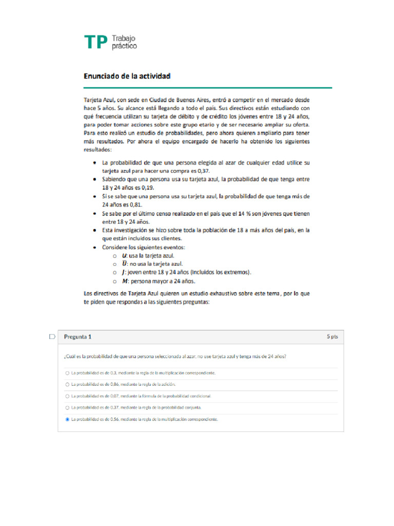 TP 2 Herraminetas Matematicas III - Estadisticas I - DG 73.3 % | PDF