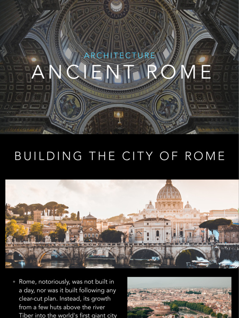 Ancient Rome: Architecture | PDF | Ancient Rome | Roman Empire