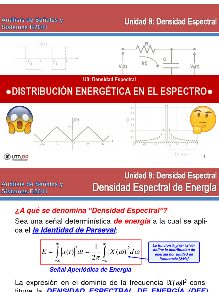 Densidad Espectral de Energía | PDF | Densidad espectral | Algoritmos
