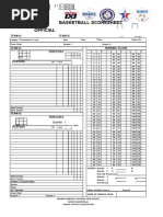 FIBA Basketball Scoresheet Template | PDF | Sports | Team Sports