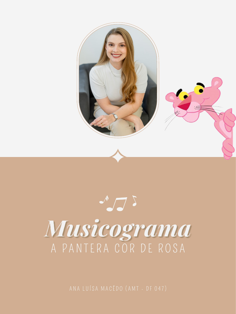 Musicograma: Atividade Infantil Pantera Rosa | PDF | Arte