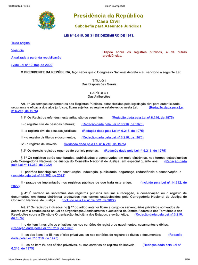 Image Result For Art Da Lei De Registros Publicos Lei Jusbrasil