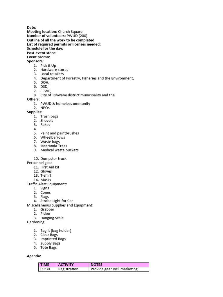 Community Clean Up .Do - CX | PDF | Home & Garden
