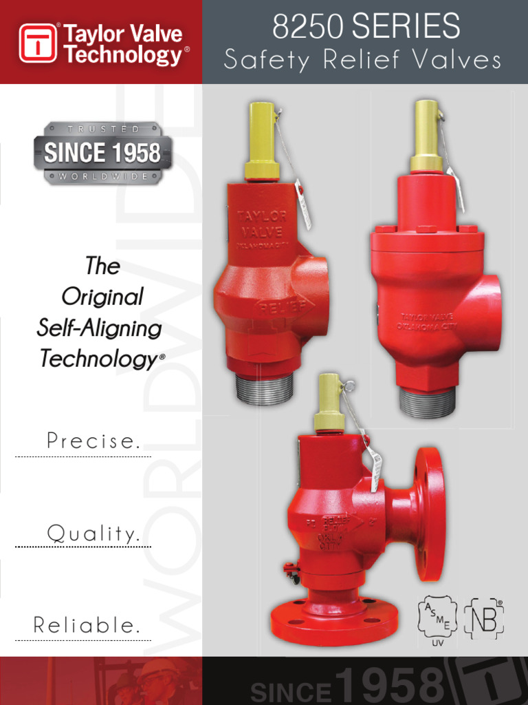 Taylor Valve Datasheet Safety Relief Valves Series 8250 1 18