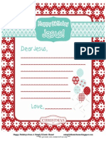 Happy Birthday Jesus Letter