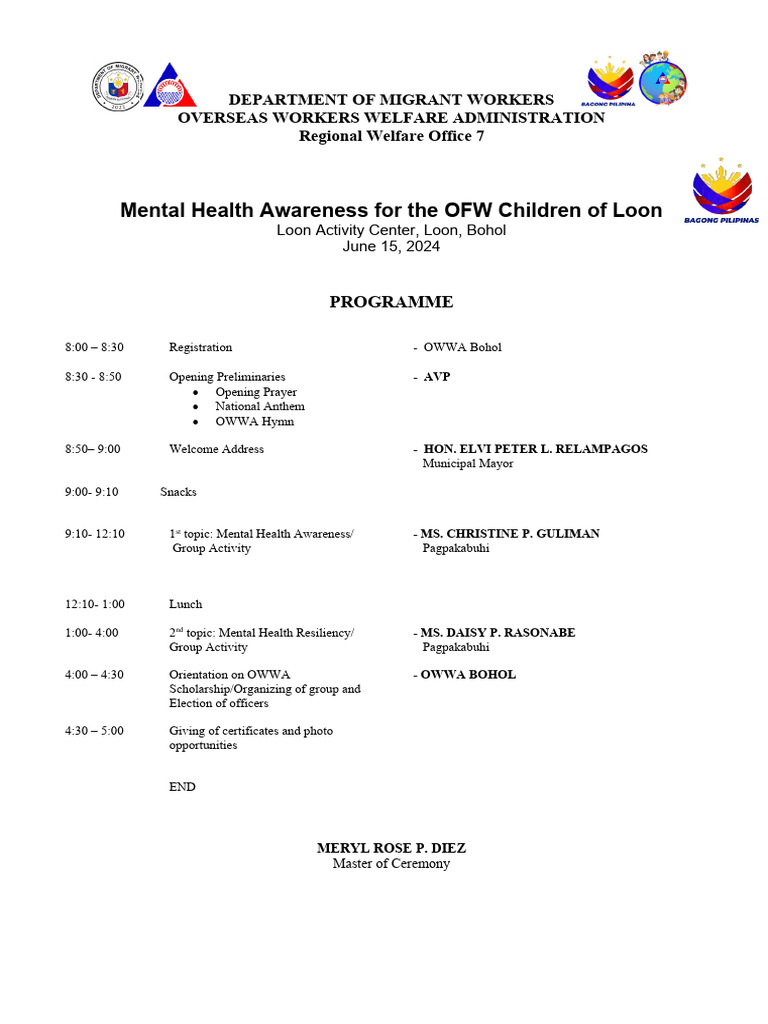 Program OCC Loon | PDF | Wellness