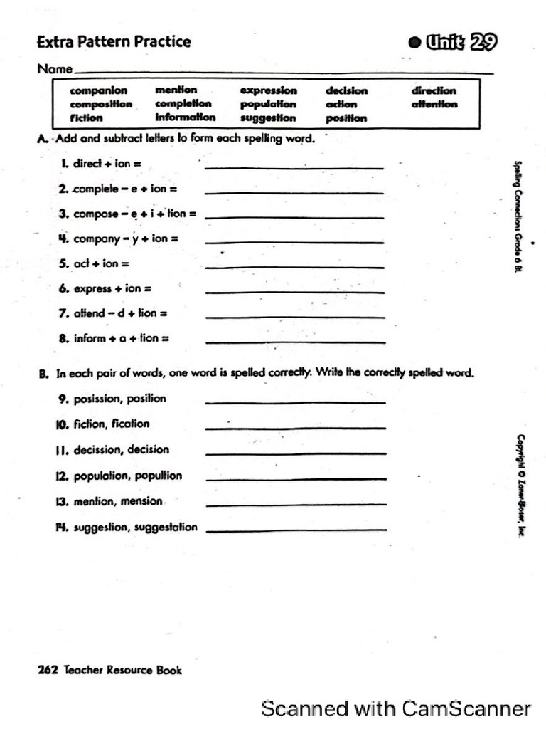 Unit 29 - 6th | PDF