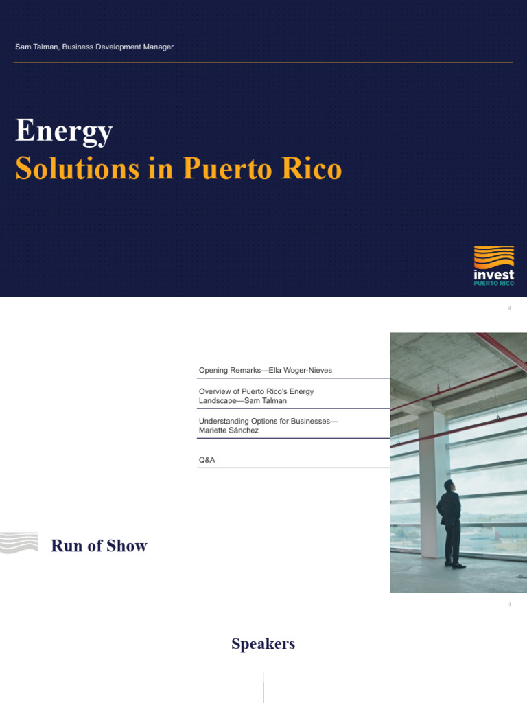 Puerto Rico's Energy Solutions Overview | PDF | Sustainable Energy ...