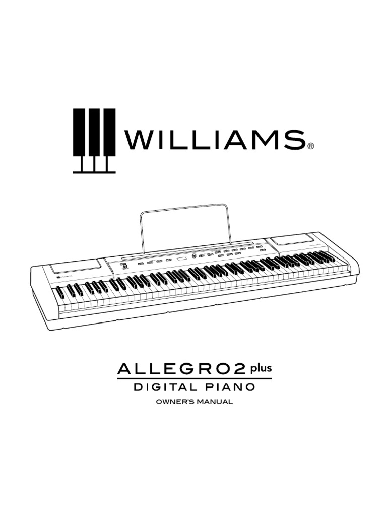 Williams allegro 2 plus keyboard manual pdf piano music technology