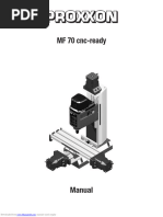 Proxxon Micro Milling Machines Overview | PDF | Drill | Drilling