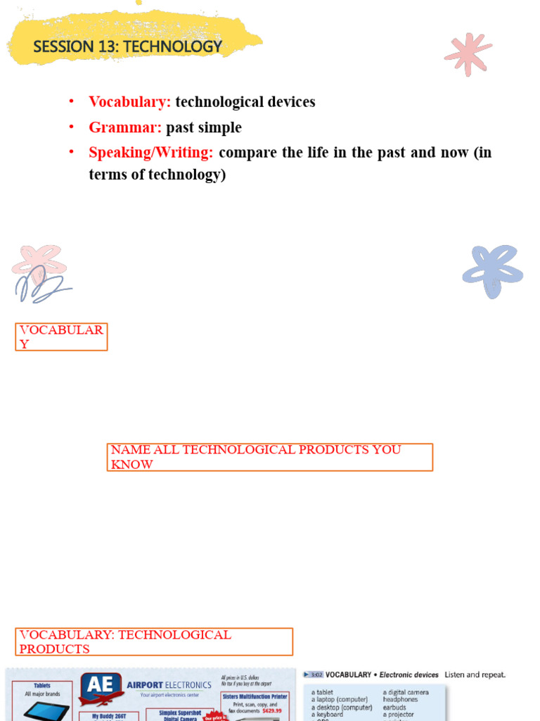Technology Vocabulary & Grammar | PDF | English Language | Syntax