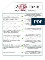 The 2010 Clery Act Scorecard For Southern Methodist University