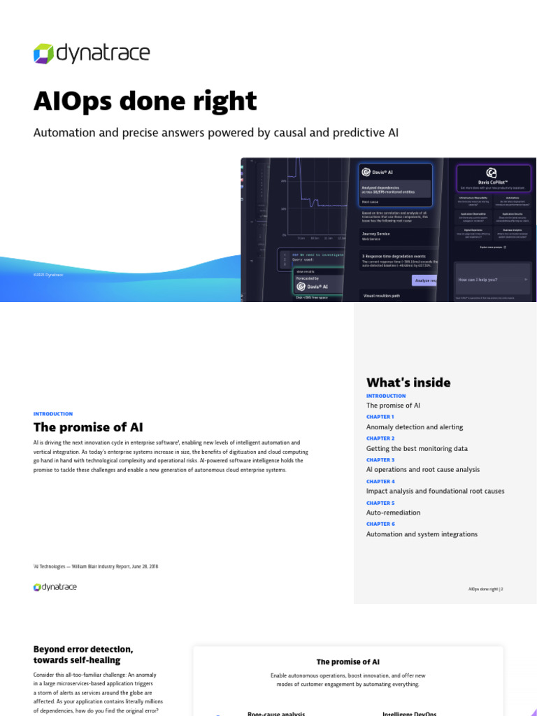 AIOps Implementation with Dynatrace | PDF | Cloud Computing ...