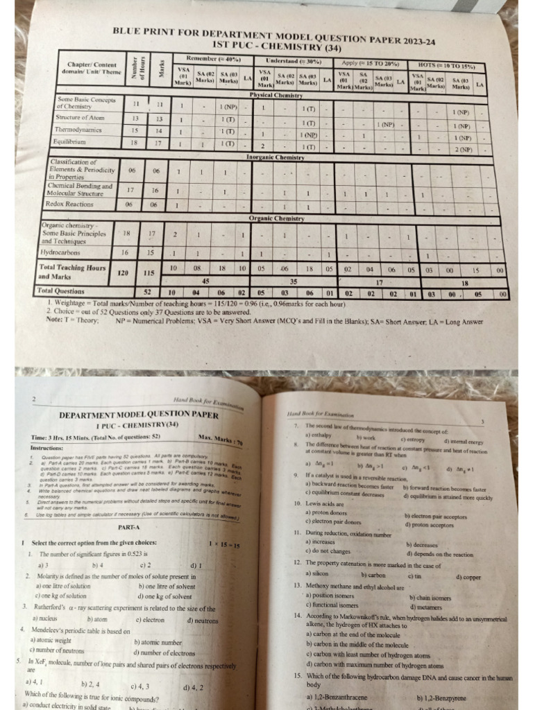 Chemistry Hand Book | PDF