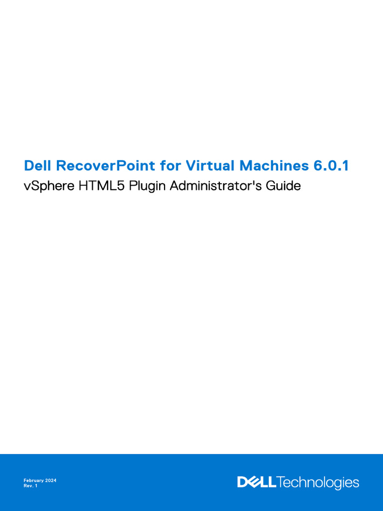 RP P rp4vms Vsphere html5 Admin Guide en Us | PDF | Virtual Machine ...