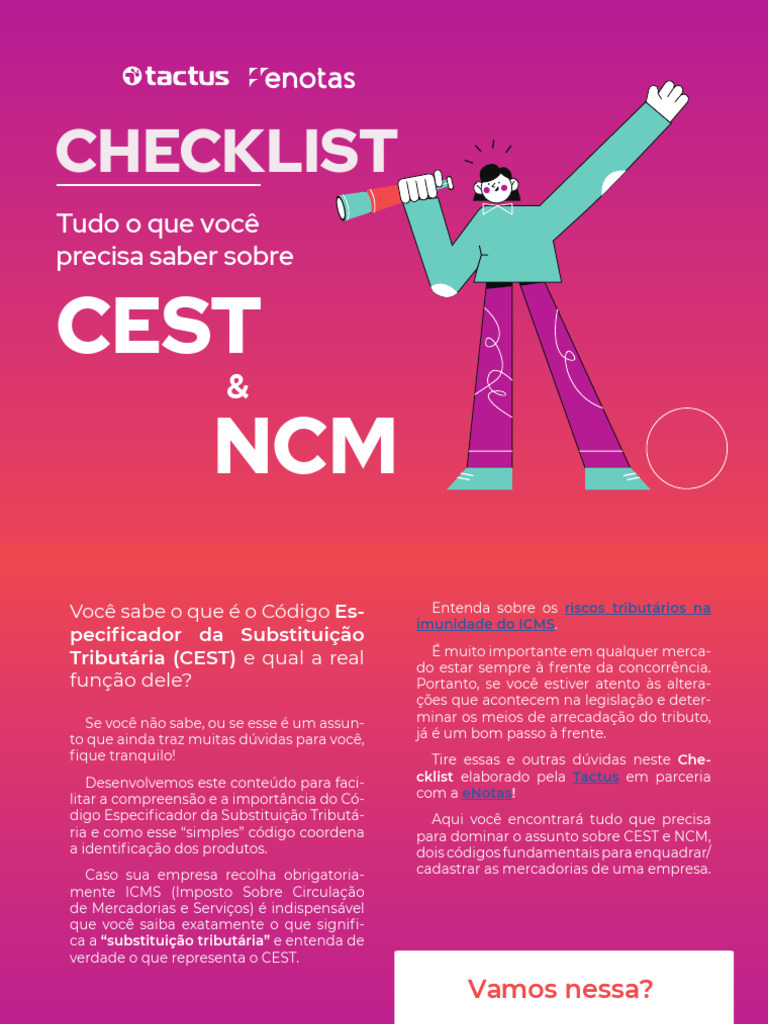 Guia Completo sobre CEST e NCM | PDF | Impostos | Recibo