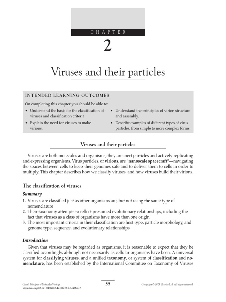 Chapter 2 - Viruses and Their Parti - 2023 - Cann S Principles of ...